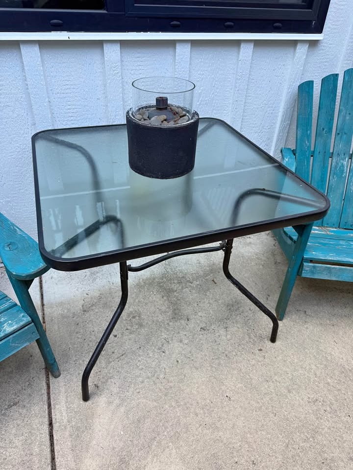 Outdoor Glass Table