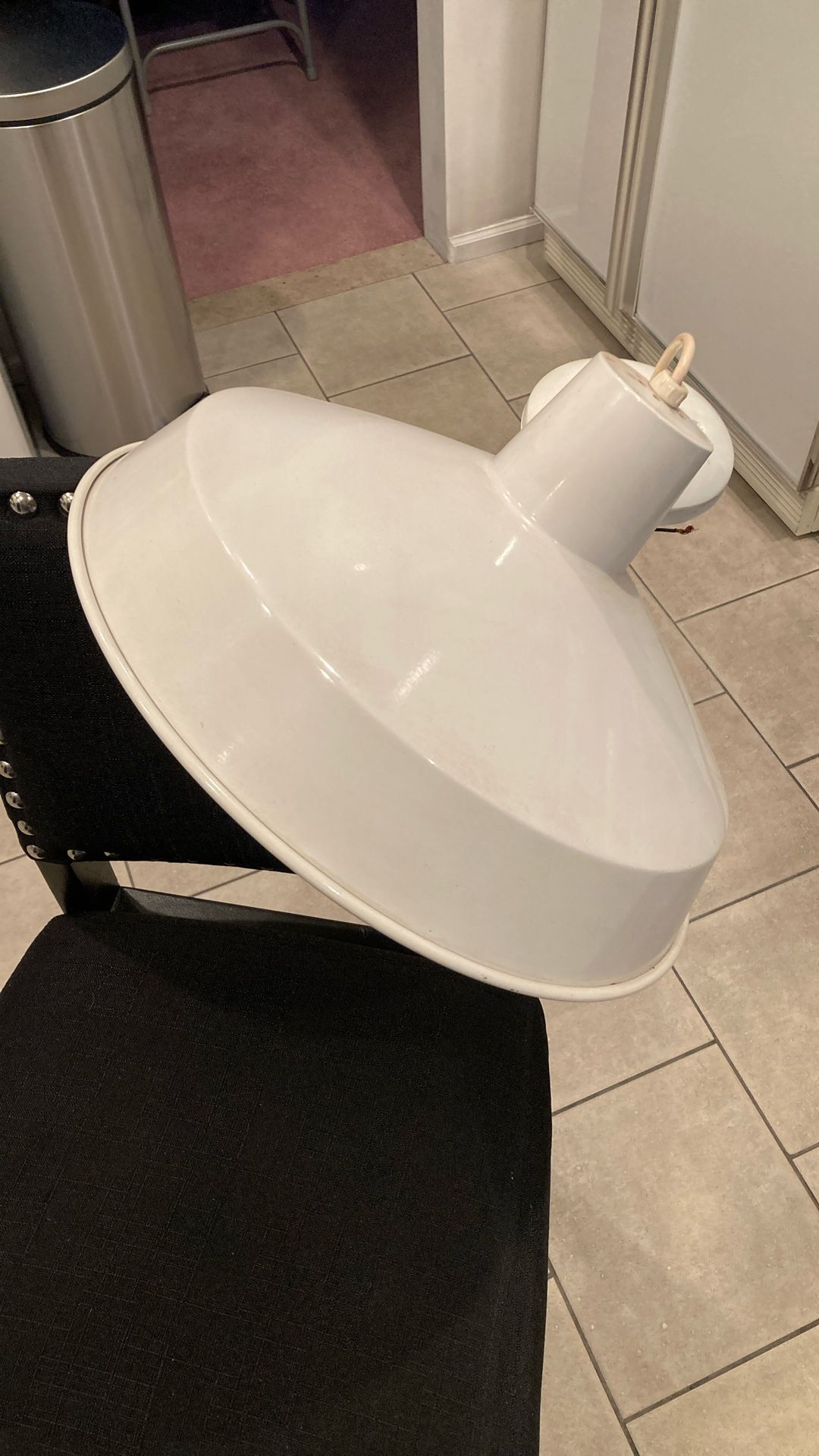 Contemporary White Hanging Light Fixture