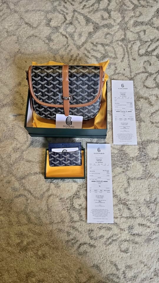 Gоyаrd bag black and brown+ card holder navy blue