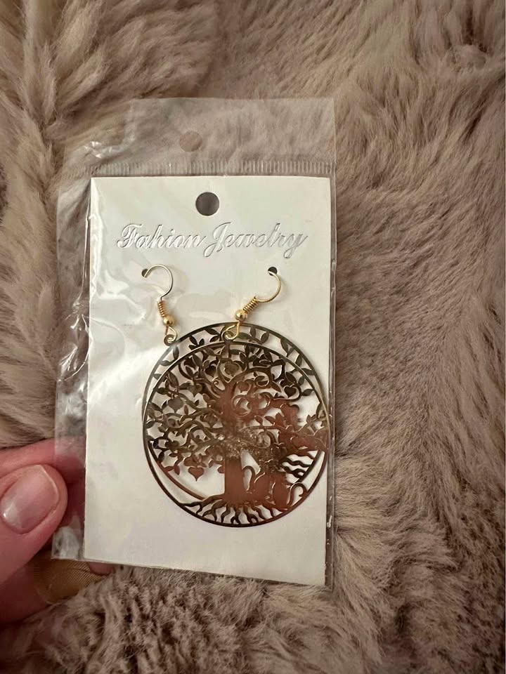 Jewelry earrings - life tree - brand new, never worn