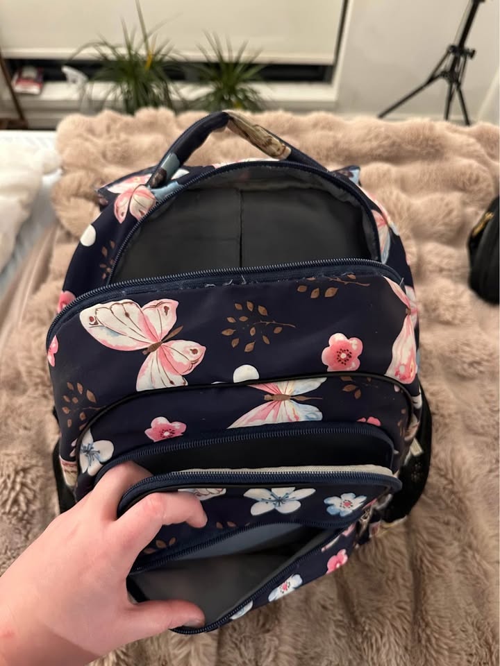 Backpack for a girl with four large compartments - photo 3