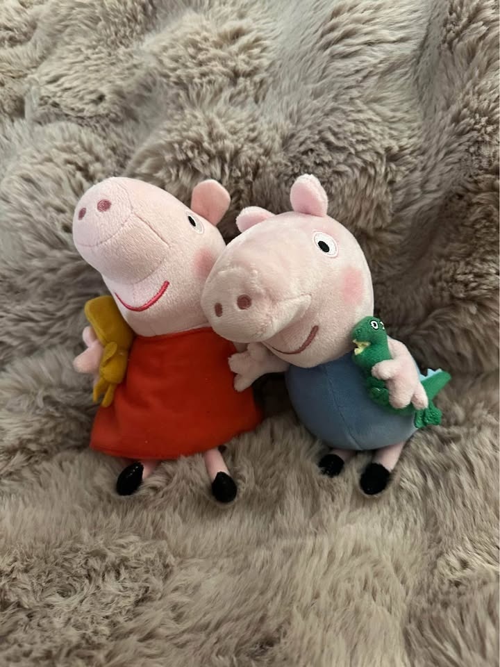 TY Peppa and George Pig stuffed plush toys