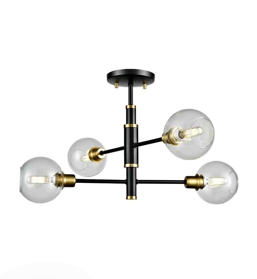 ✨ Ocean Drive Semi-Flush Mount Light Fixture – Like New! ✨