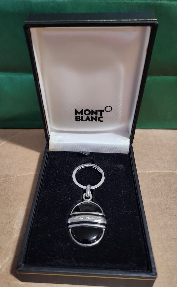 Montblanc Steel/Onyx Keychain - Mint - photo 2
