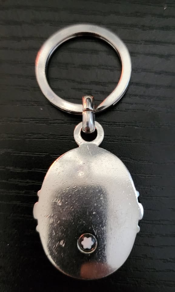 Montblanc Steel/Onyx Keychain - Mint - photo 3