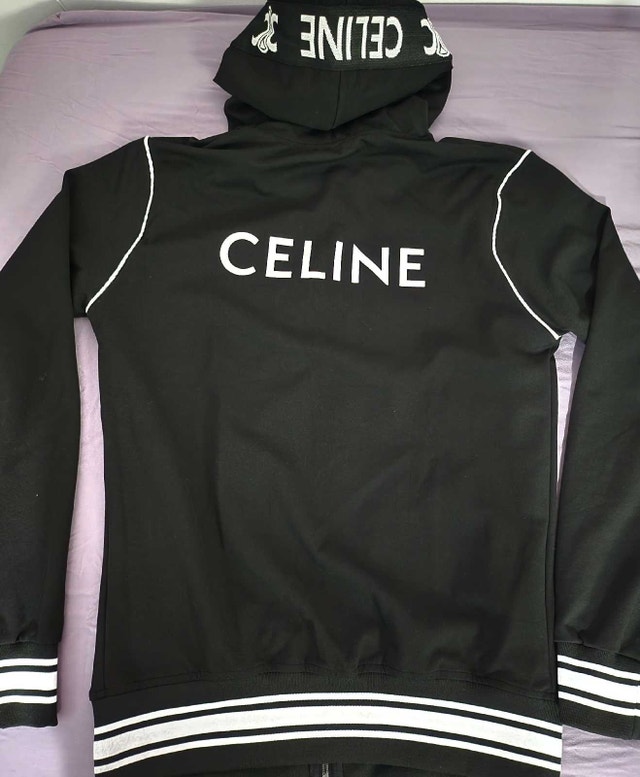 Celine Zipped Hoodie - Brand New - Black/White - photo 3