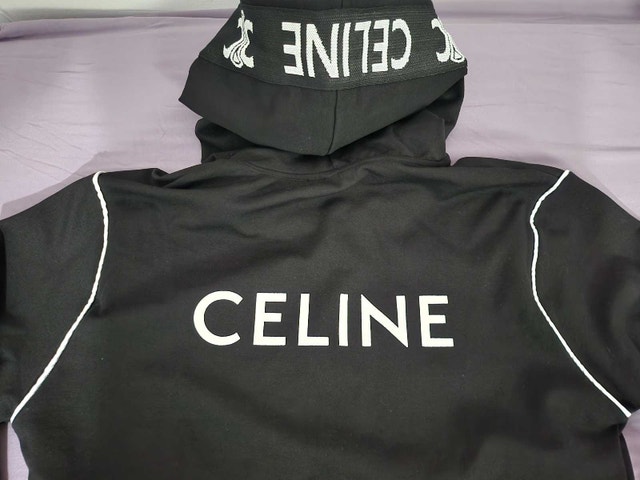 Celine Zipped Hoodie - Brand New - Black/White - photo 4