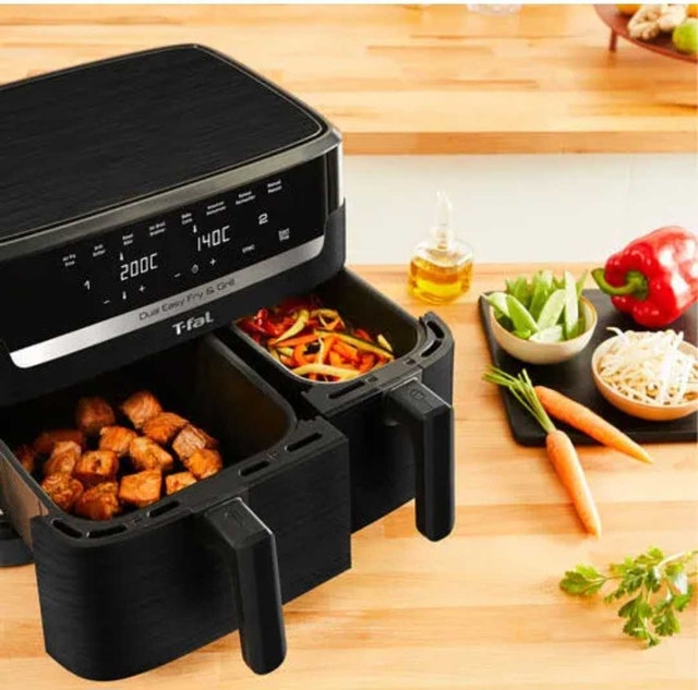 T-fal Dual Air Fryer, 8.3L Dual Basket, Digital Controls - photo 3