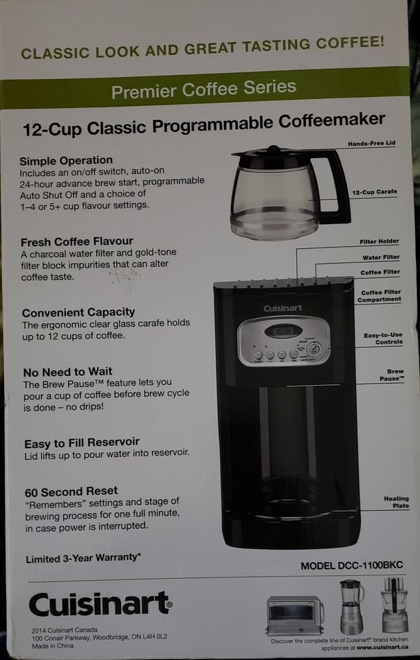 Cuisinart 12-Cup Programmable Coffee Maker - photo 2