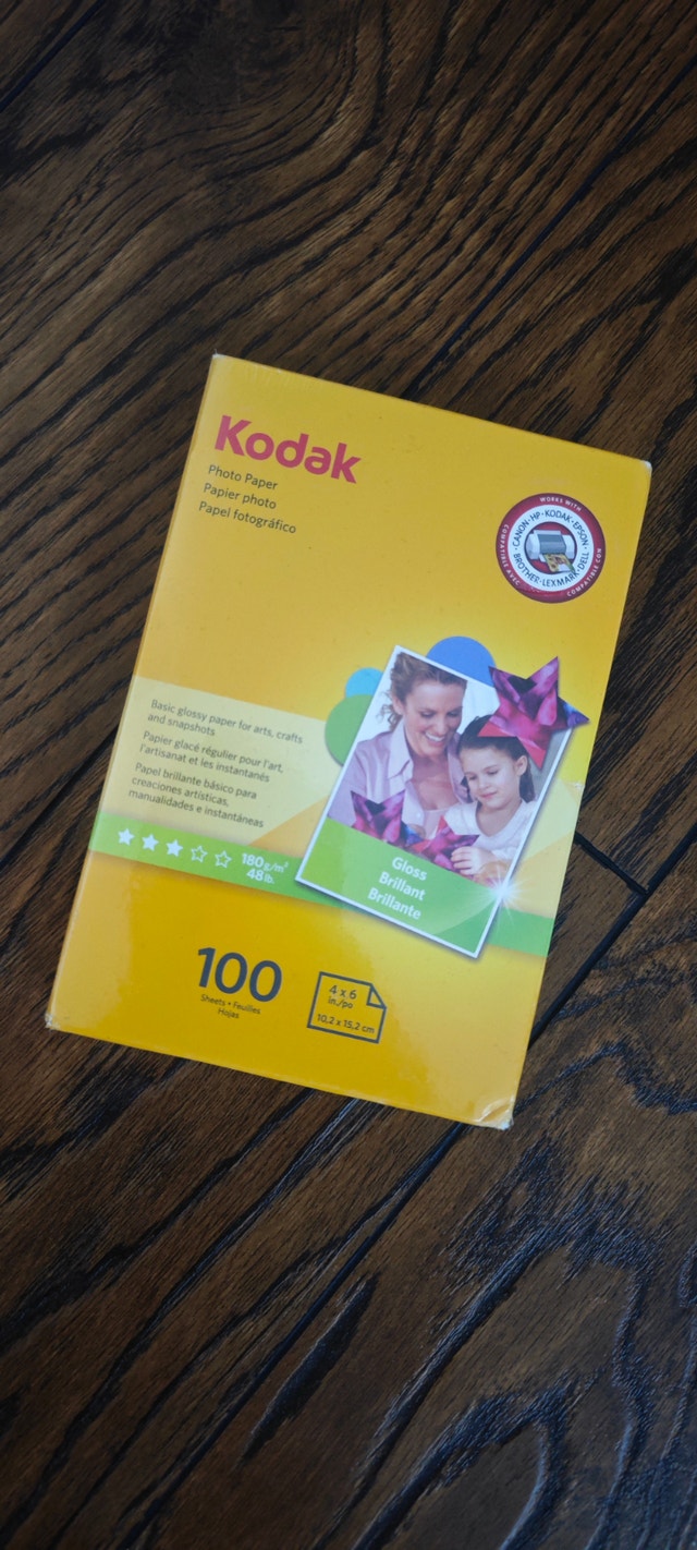 Brand new - 4x6 Kodak Photo paper - multiple available