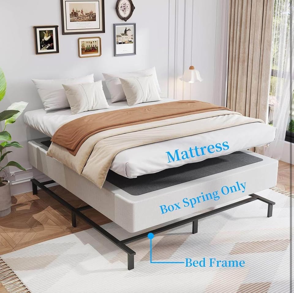 Full Size Box Spring, 8 Inch Box Spring, Heavy Duty Metal - photo 3