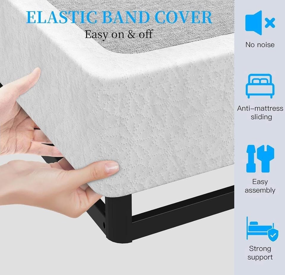 Full Size Box Spring, 8 Inch Box Spring, Heavy Duty Metal - photo 5