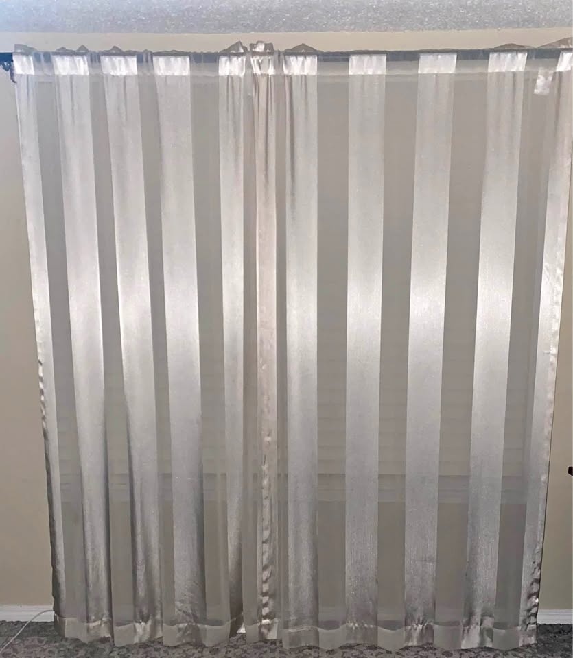 Sheer Vertical line 84 in curtain