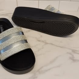 BUY 2+ ITEMS, GET 50% OFF! Bling Slide Sandals – Size 6.5 - 7