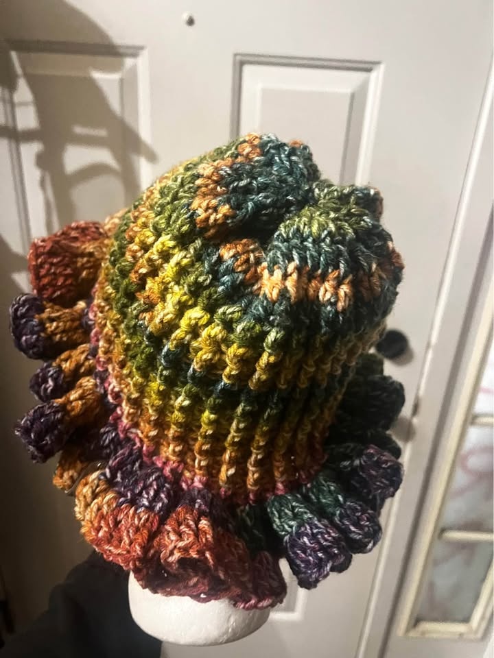 Crochet Ruffle Brim Hat - photo 3
