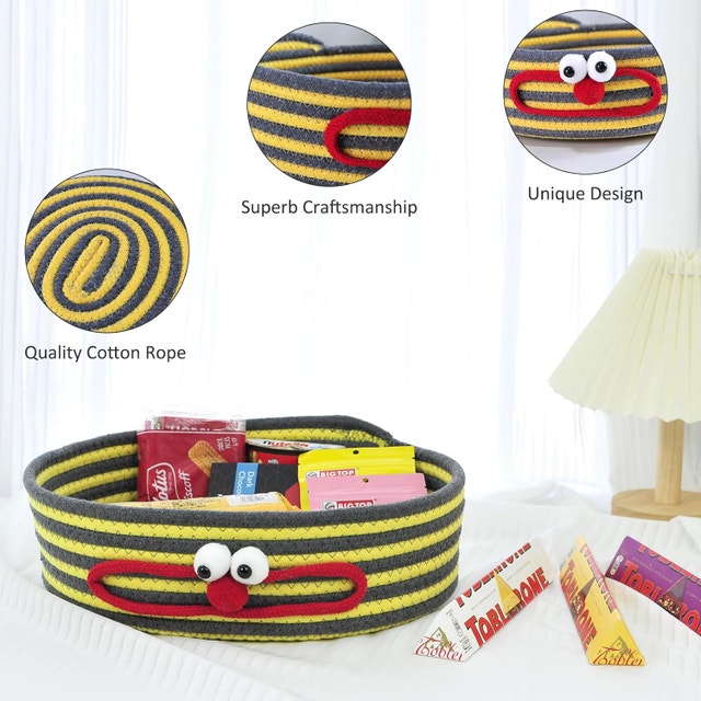 3 pcs Cute Rope Woven Storage Baskets - BNIB - photo 2