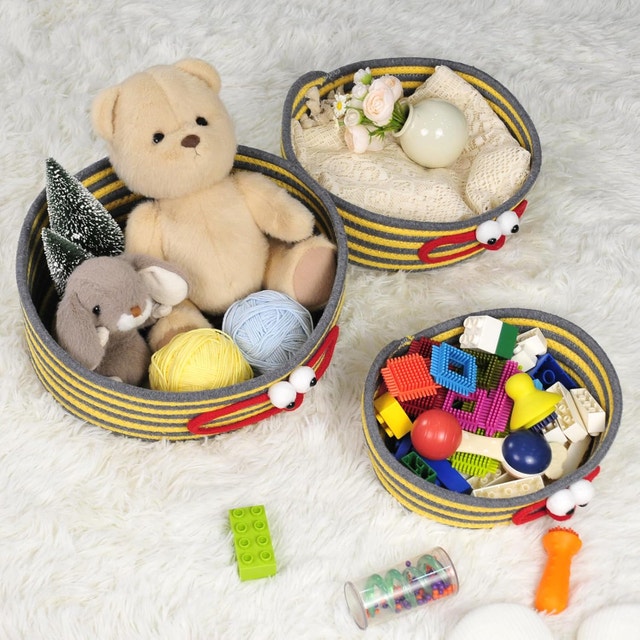 3 pcs Cute Rope Woven Storage Baskets - BNIB - photo 5