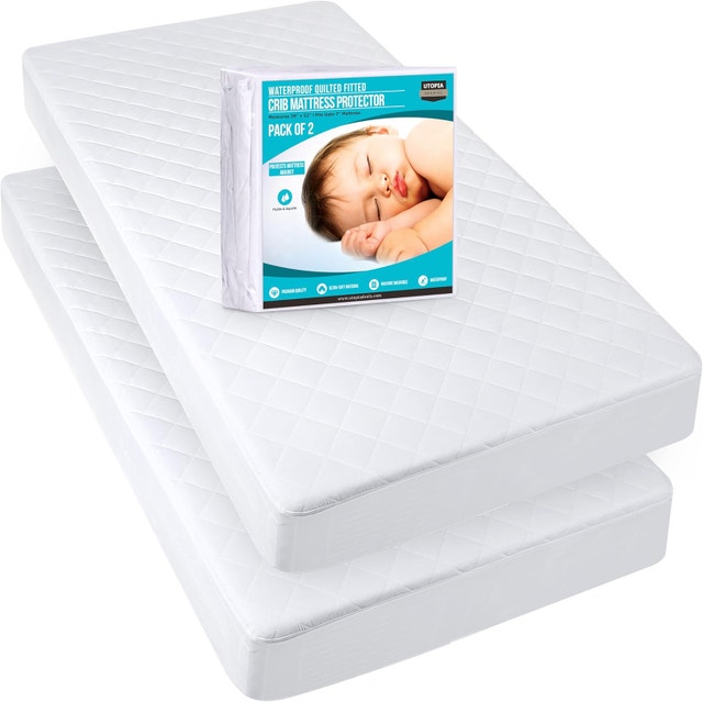 Utopia Crib Mattress Protector (2) NEW - photo 2