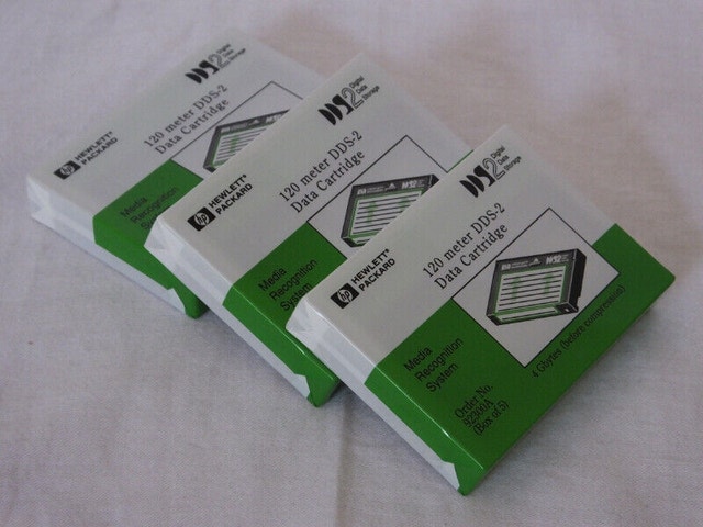 LOT OF 3 HP 92300A DDS-2 4GB Data Cartridges - NEW