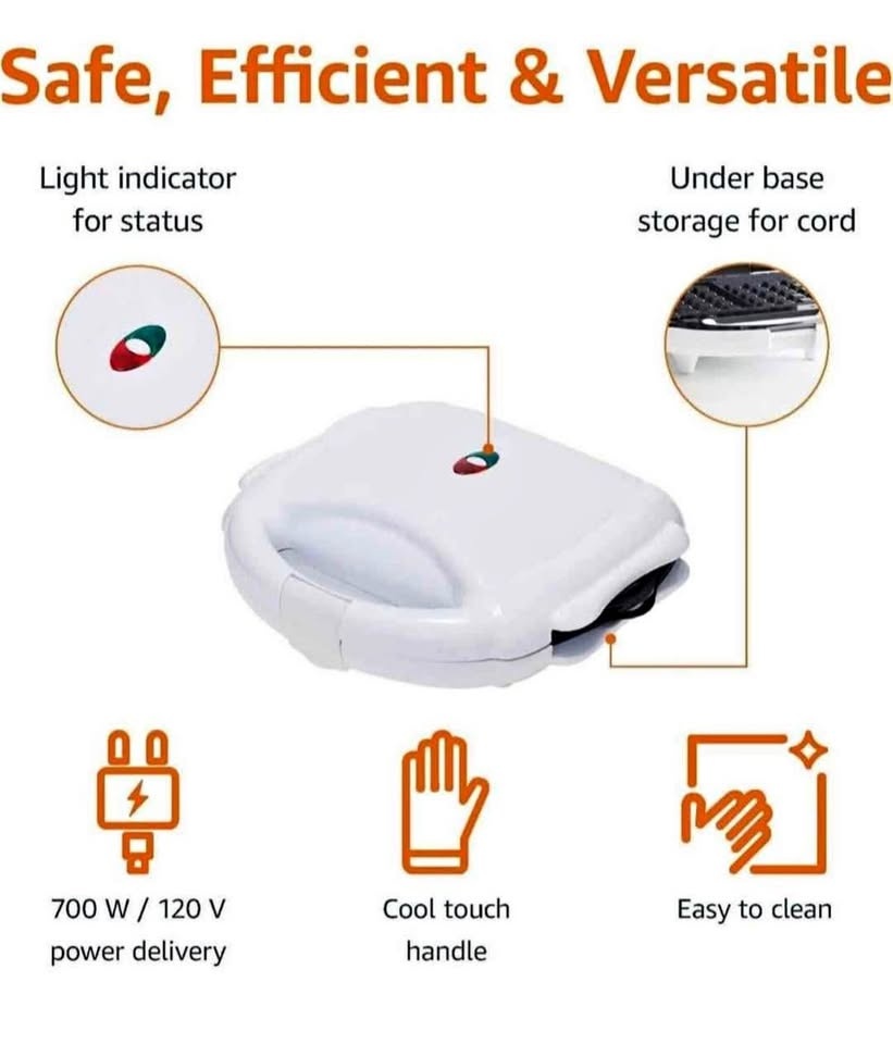 Crispy Waffles in Minutes | Premium NonStick Waffle Maker