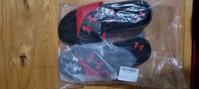NEW Under Armour Ignite Blk/Red Slides 11 w/tags ($80 value) - photo 3