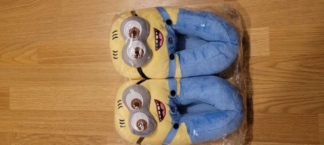 New Minions Plush Slippers