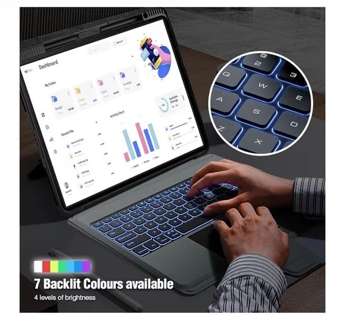 iPad 10th Gen 10.9” Keyboard Case w/ Trackpad, Backlit, Magnetic - photo 5