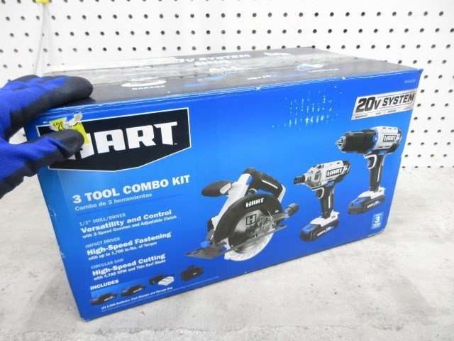 HART 20V 3-TOOL COMBO KIT 2.0Ah Lithium-Ion Batteries - photo 2