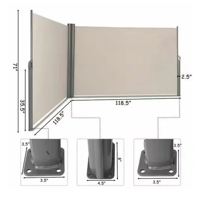 Retractable Patio Side Awning - photo 2