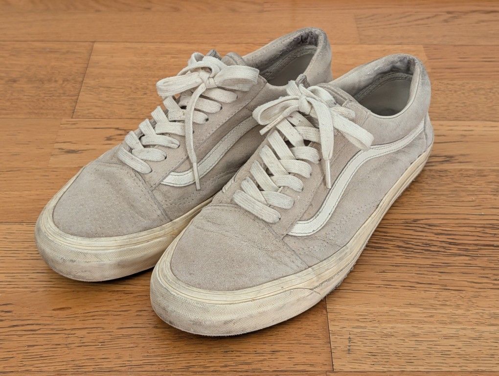 Men's Vans Vault Oatmeal Suede Shoes Size 10.5