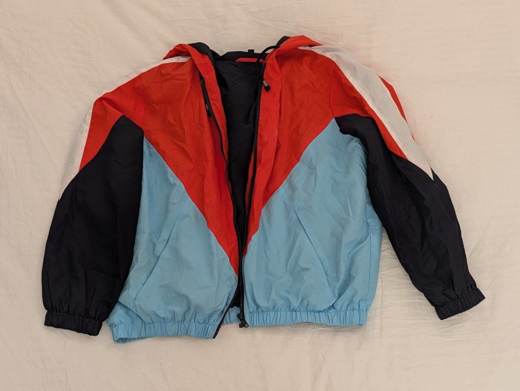 Women's Topshop Color-block Windbreaker Size Small - photo 2