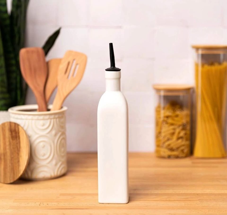 White Large Oil Bottle (Brand New)