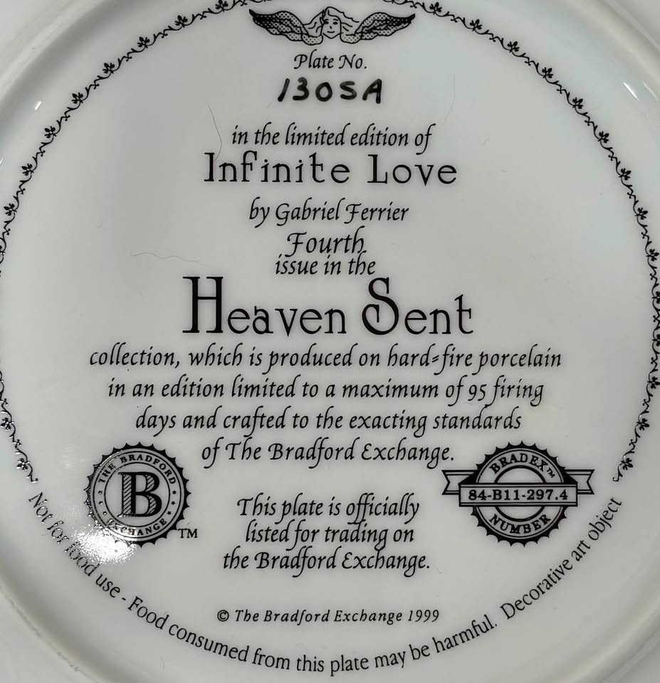Heaven Sent - By Gabriel Ferrier Collector Plate - photo 3