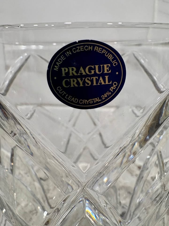 Cut Lead Crystal Vase - Prague Crystal - Large - photo 5