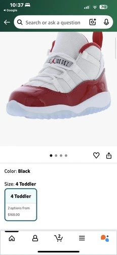 Toddler Air Jordan 11 Varsity Red 5C