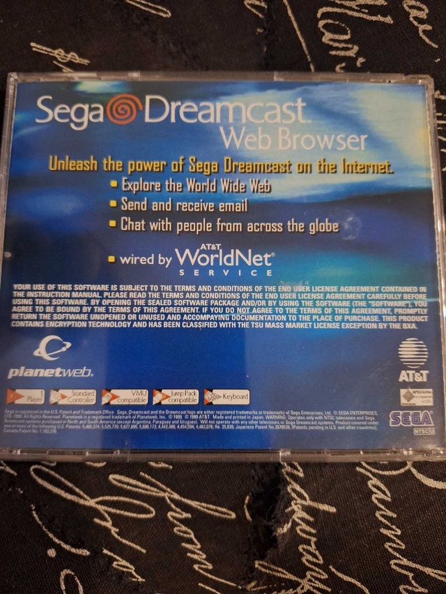 SEGA Dreamcast Web Browser (Sega Dreamcast, 1999) Cib Complete - photo 2