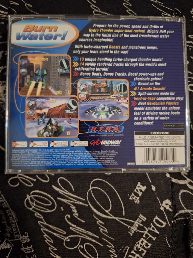 HYDRO THUNDER SEGA DREAMCAST VIDEO GAME IN CASE NO MANUAL - photo 3