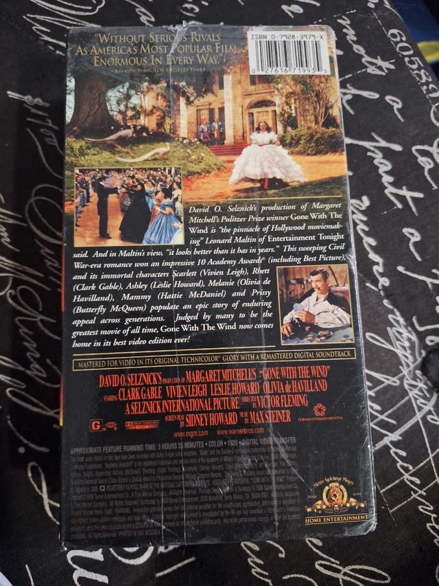 Gone With the Wind (VHS, 1998, Factory Sealed) 207199 - photo 2