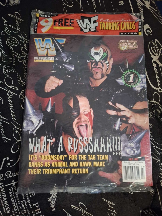 Vintage WWE WWF Magazine July 1997 Road Warriors