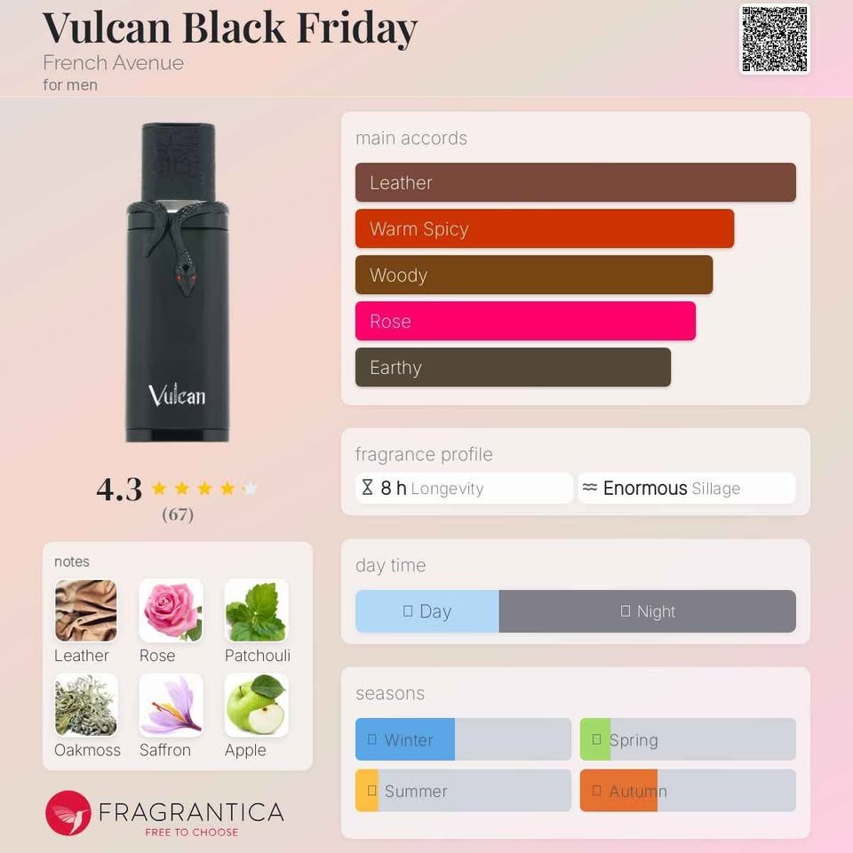 Vulcan black Friday cologne - photo 2