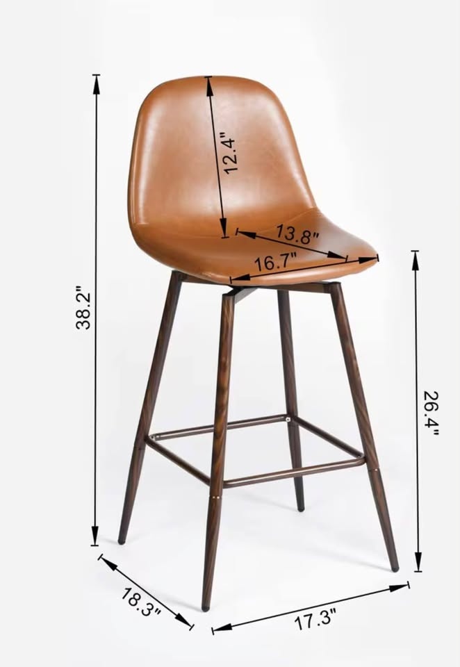 Swivel counter stool set (2) - Brand new in box - photo 2