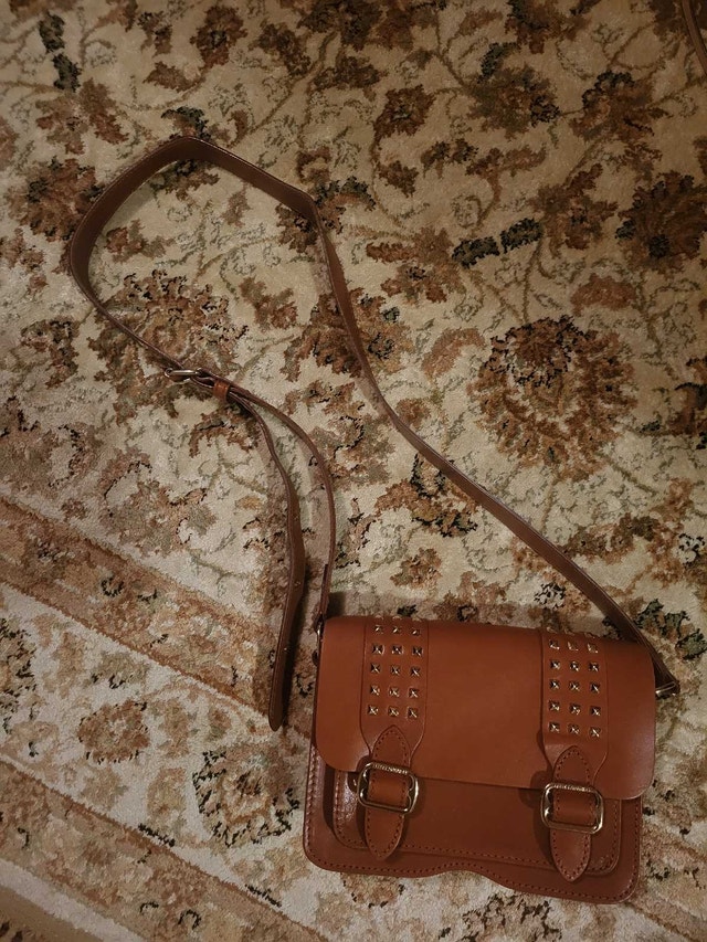 Rebecca minkoff leather brown purse