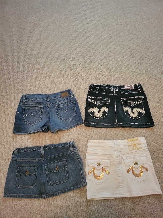 lot of 4 skirts true religion Laguna beach size 26