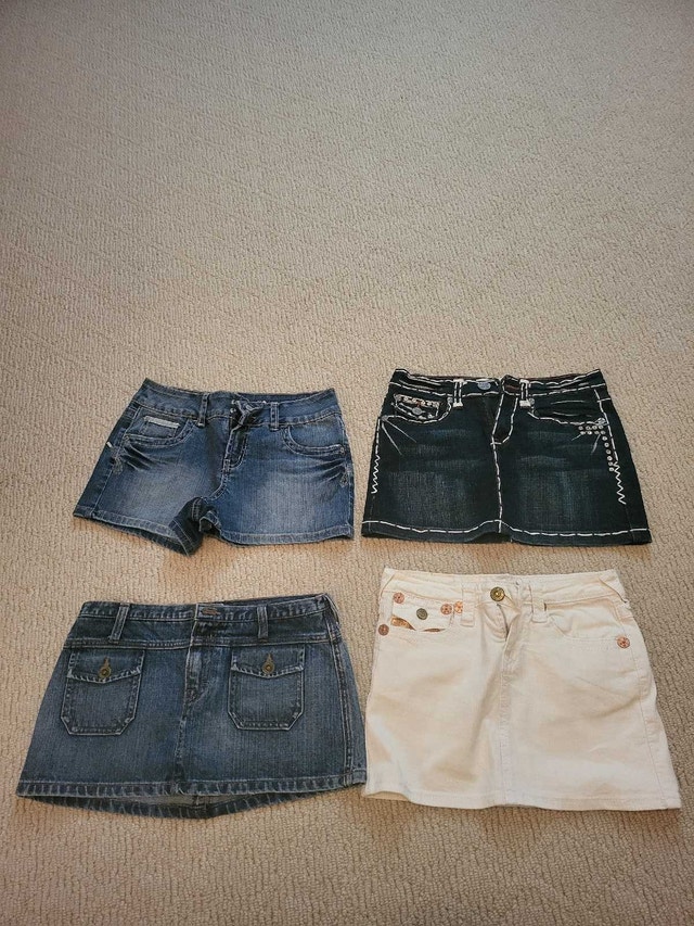 lot of 4 skirts true religion Laguna beach size 26 - photo 2
