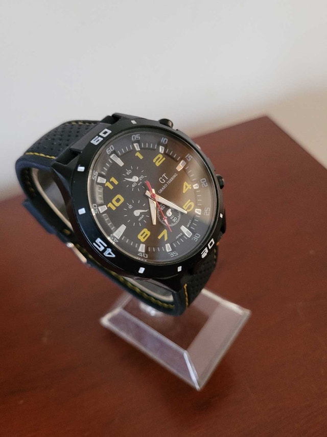 Brand New Black and Yellow GT Grand Touring Men's Watch - photo 3