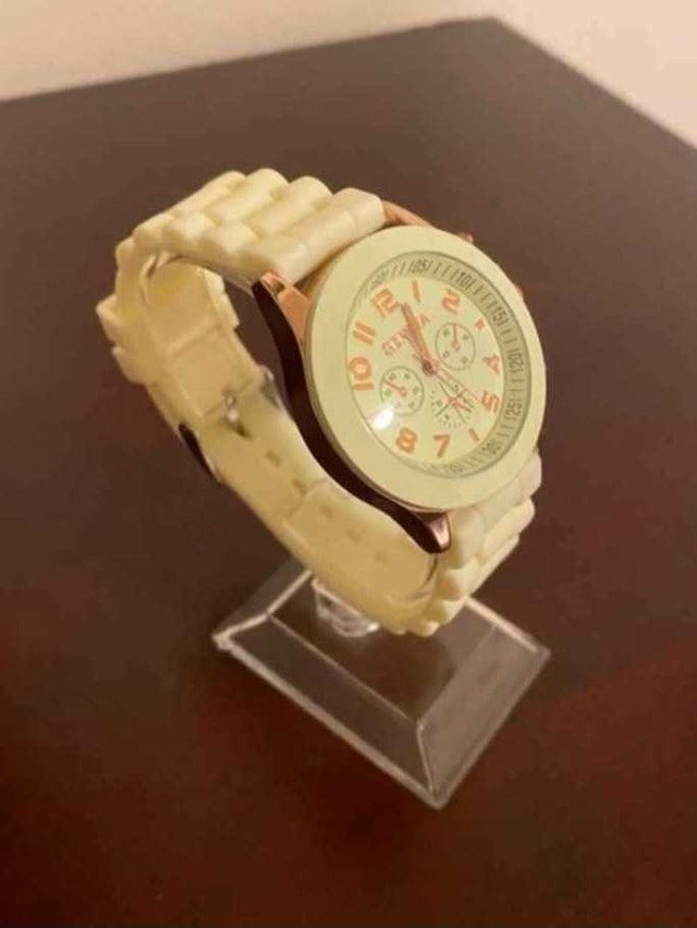Brand New Geneva Cream Watch with Gold Accents - photo 3