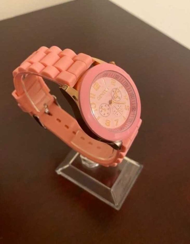 Brand New Geneva Cream Pink Watch with Gold Accents - photo 3