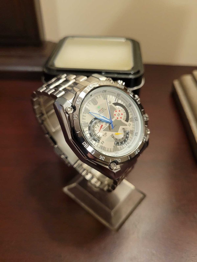New Silver Weide Sport Men's Fashion watch with Box - photo 4