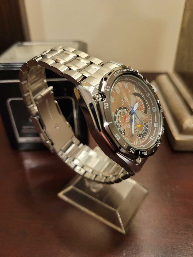 Rose Gold Weide Sport Men's Fashion Watch with box - photo 4