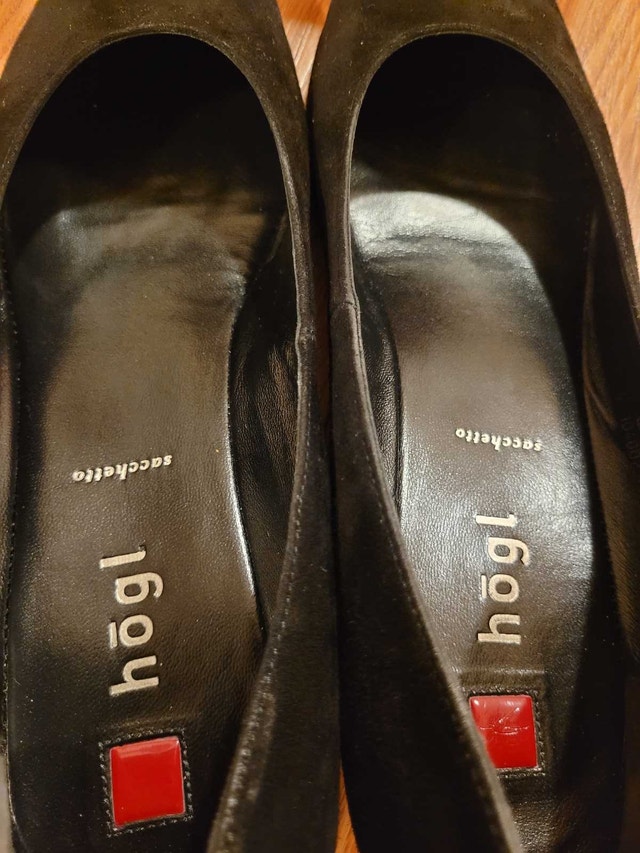 New Hōgl Sacchetto US 10.5 Women's Black Suede Pumps - photo 5